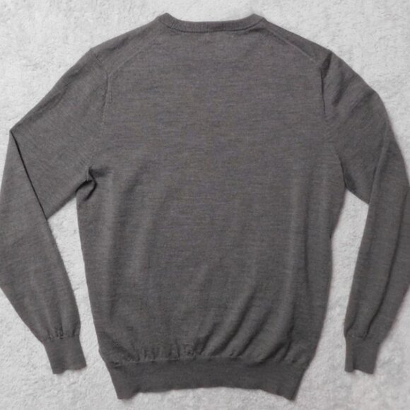 SUITSUPPLY Sweater Mens Large Merino Wool Crew Neck Gray - Picture 5 of 7